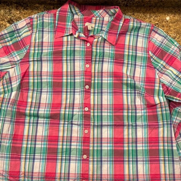 Talbots - Classic Casual Plaid Shirt - Picture 9 of 10